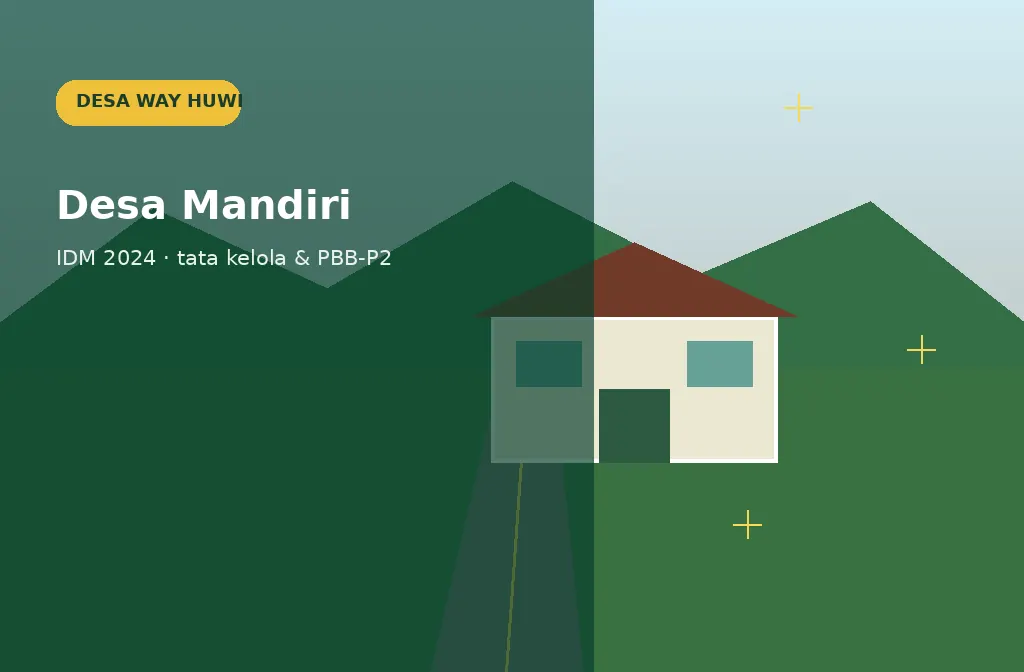 Ilustrasi Desa Mandiri & PBB-P2 Way Huwi