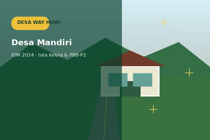 Ilustrasi Desa Mandiri & tata kelola Desa Way Huwi
