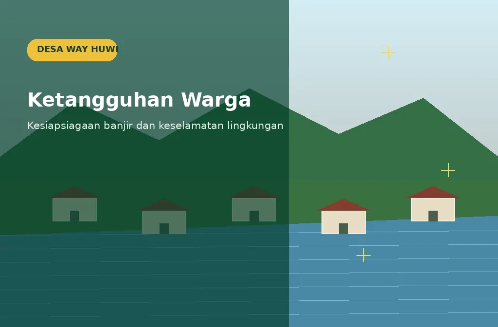 Ilustrasi Kesehatan & layanan dasar Desa Way Huwi